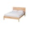 Baxton Studio Hosea Japandi Carved Honeycomb Natural King Size 4-Piece Bedroom Set 246-13620-13627-13622-13623-ZORO - alternate 3